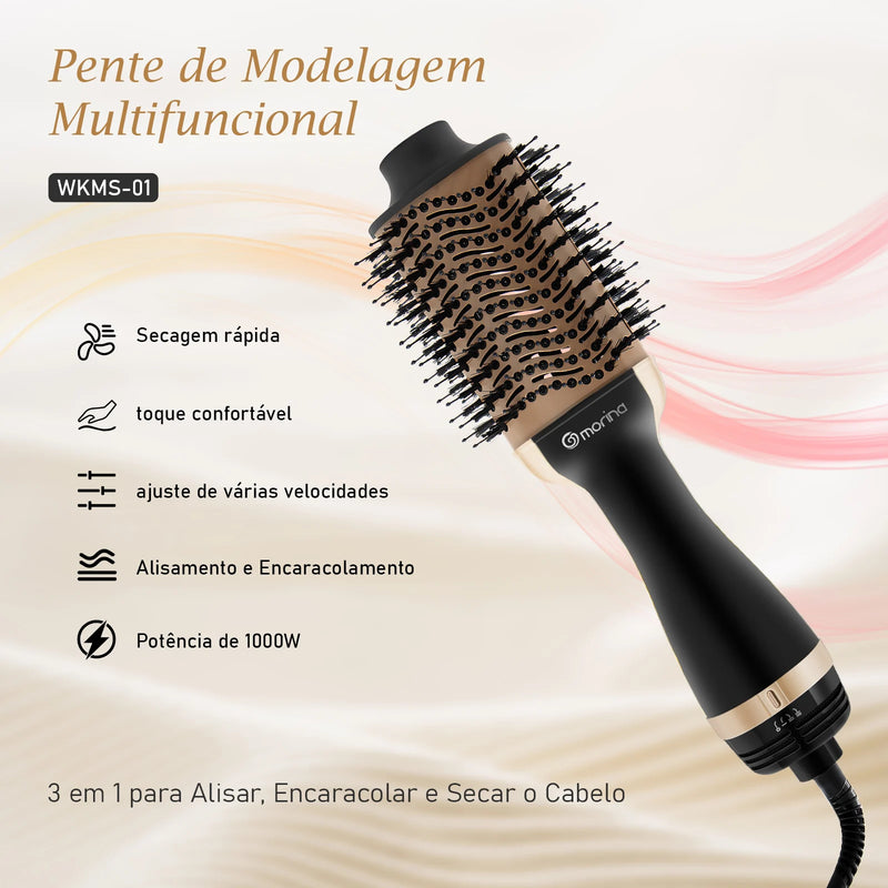 Secador elétrico de 127/220V Escova profissional Secador de cabelo