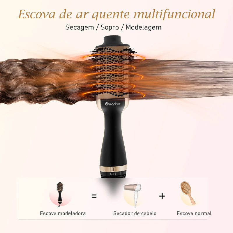 Secador elétrico de 127/220V Escova profissional Secador de cabelo